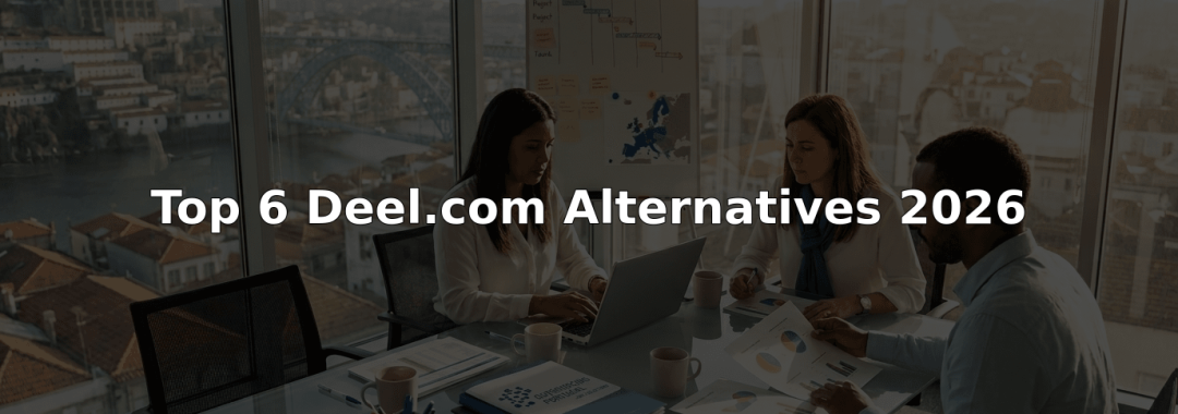 HR team in city office discusses global payroll