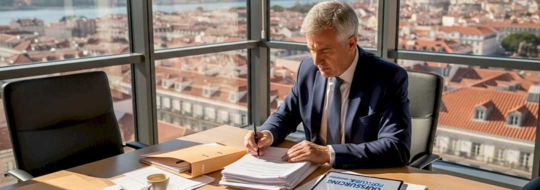 Reviewing company registration paperwork Portugal office