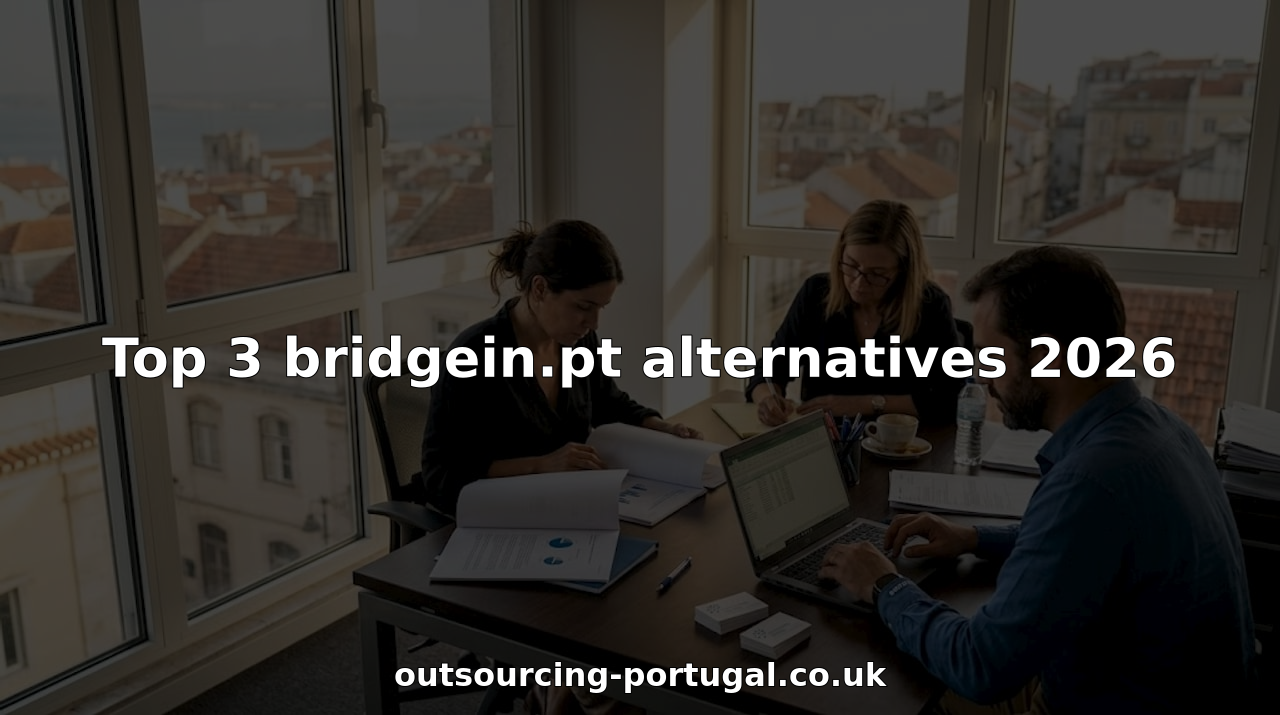 Business team reviewing Portugal outsourcing options