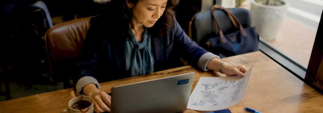 Woman aligning multinational HR business strategies