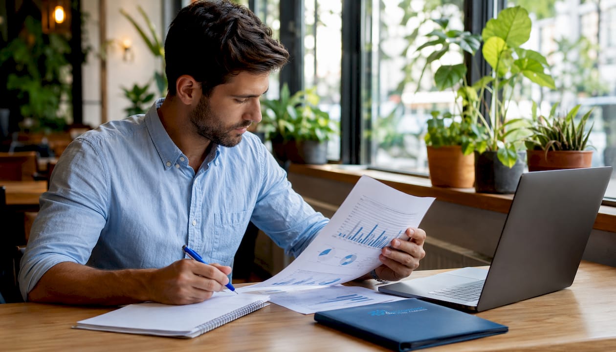 Data analyst entering health program KPIs