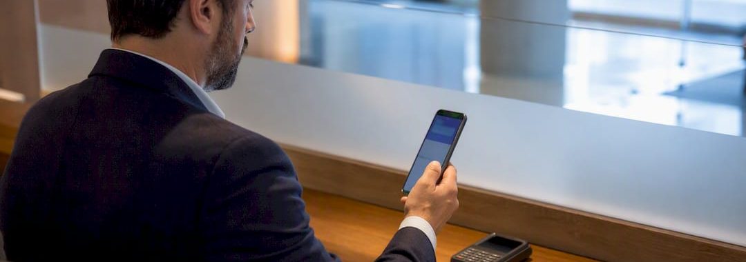 Business owner authenticating bank account application